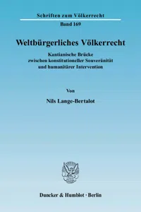 Weltbürgerliches Völkerrecht._cover