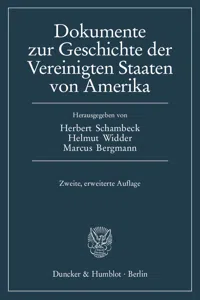 Dokumente zur Geschichte der Vereinigten Staaten von Amerika._cover