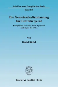 Die Gemeinschaftszulassung für Luftfahrtgerät._cover