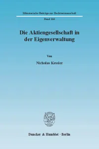 Die Aktiengesellschaft in der Eigenverwaltung._cover