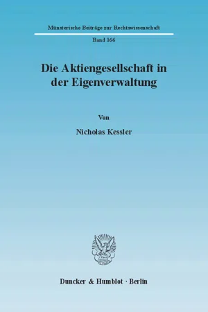 Die Aktiengesellschaft in der Eigenverwaltung.