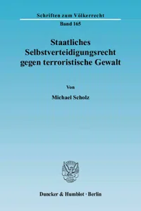 Staatliches Selbstverteidigungsrecht gegen terroristische Gewalt._cover