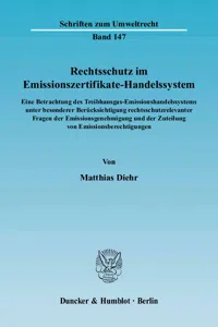 Rechtsschutz im Emissionszertifikate-Handelssystem._cover