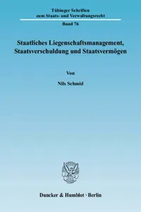 Staatliches Liegenschaftsmanagement, Staatsverschuldung und Staatsvermögen._cover