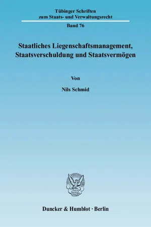 Staatliches Liegenschaftsmanagement, Staatsverschuldung und Staatsvermögen.