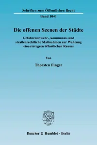 Die offenen Szenen der Städte._cover