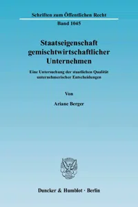 Staatseigenschaft gemischtwirtschaftlicher Unternehmen._cover