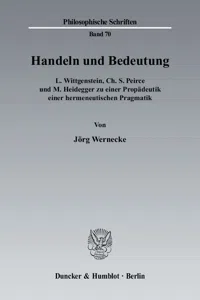 Handeln und Bedeutung._cover