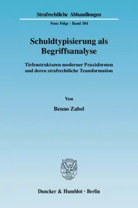 Schuldtypisierung als Begriffsanalyse._cover