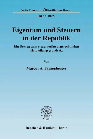 Eigentum und Steuern in der Republik.