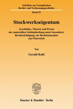 Stockwerkseigentum.