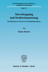 Tatverleugnung und Strafrestaussetzung._cover