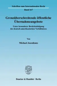 Grenzüberschreitende öffentliche Übernahmeangebote._cover