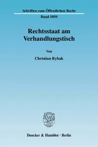 Rechtsstaat am Verhandlungstisch._cover