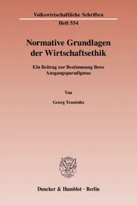 Normative Grundlagen der Wirtschaftsethik._cover