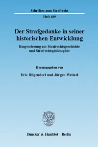 Der Strafgedanke in seiner historischen Entwicklung._cover