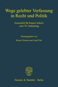 Wege gelebter Verfassung in Recht und Politik._cover