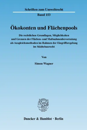 Ökokonten und Flächenpools.