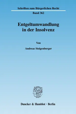 Entgeltumwandlung in der Insolvenz.