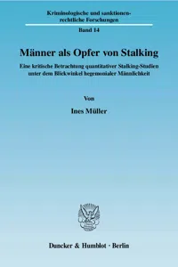 Männer als Opfer von Stalking._cover