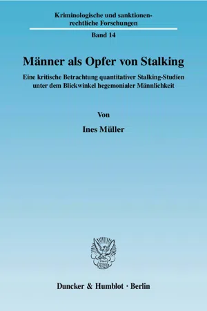 Männer als Opfer von Stalking.