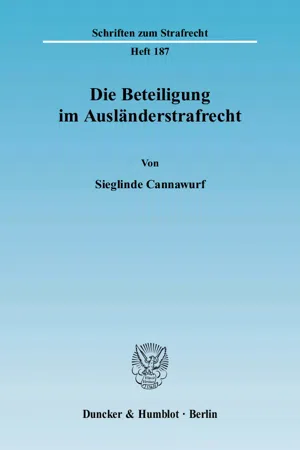 Die Beteiligung im Ausländerstrafrecht.