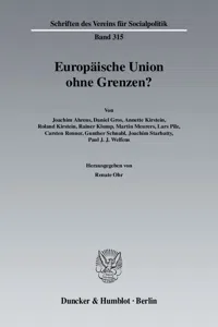 Europäische Union ohne Grenzen?_cover