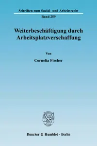 Weiterbeschäftigung durch Arbeitsplatzverschaffung._cover