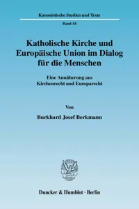 Katholische Kirche und Europäische Union im Dialog für die Menschen._cover