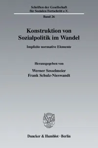 Konstruktion von Sozialpolitik im Wandel._cover