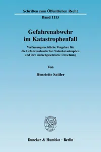 Gefahrenabwehr im Katastrophenfall._cover