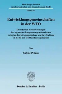 Entwicklungsgemeinschaften in der WTO._cover