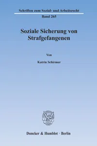 Soziale Sicherung von Strafgefangenen._cover