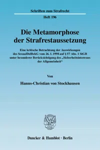 Die Metamorphose der Strafrestaussetzung._cover