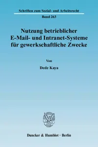 Nutzung betrieblicher E-Mail- und Intranet-Systeme für gewerkschaftliche Zwecke._cover