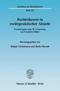 Rechtstheorie in rechtspraktischer Absicht._cover