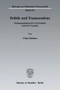 Politik und Transzendenz._cover