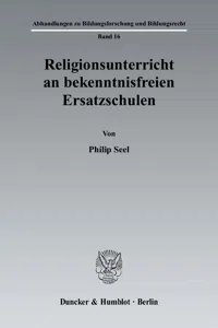 Religionsunterricht an bekenntnisfreien Ersatzschulen._cover