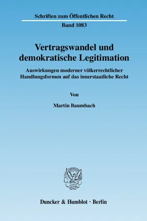 Vertragswandel und demokratische Legitimation.