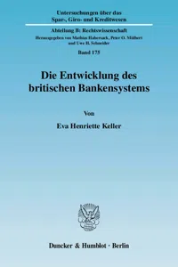 Die Entwicklung des britischen Bankensystems._cover