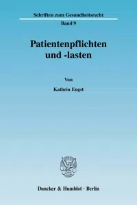 Patientenpflichten und -lasten._cover