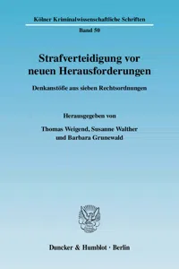 Strafverteidigung vor neuen Herausforderungen._cover