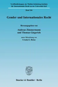 Gender und Internationales Recht._cover