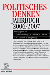 Politisches Denken. Jahrbuch 2006-2007._cover