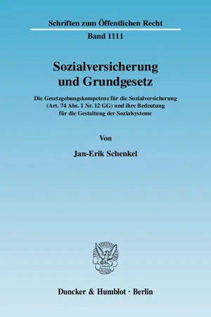 Sozialversicherung und Grundgesetz.