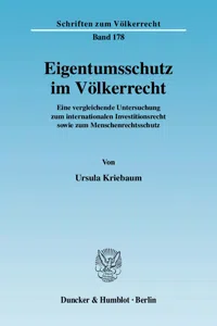 Eigentumsschutz im Völkerrecht._cover