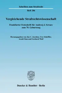 Vergleichende Strafrechtswissenschaft._cover