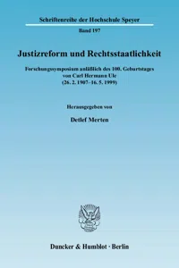 Justizreform und Rechtsstaatlichkeit._cover