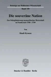 Die souveräne Nation._cover