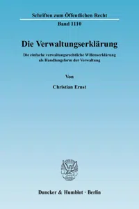 Die Verwaltungserklärung._cover